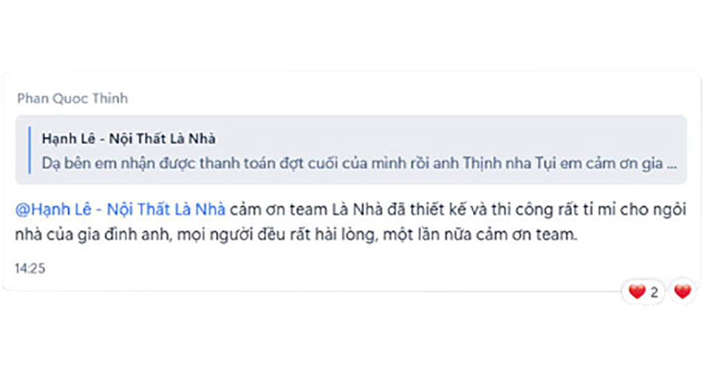 Facebook review feedback