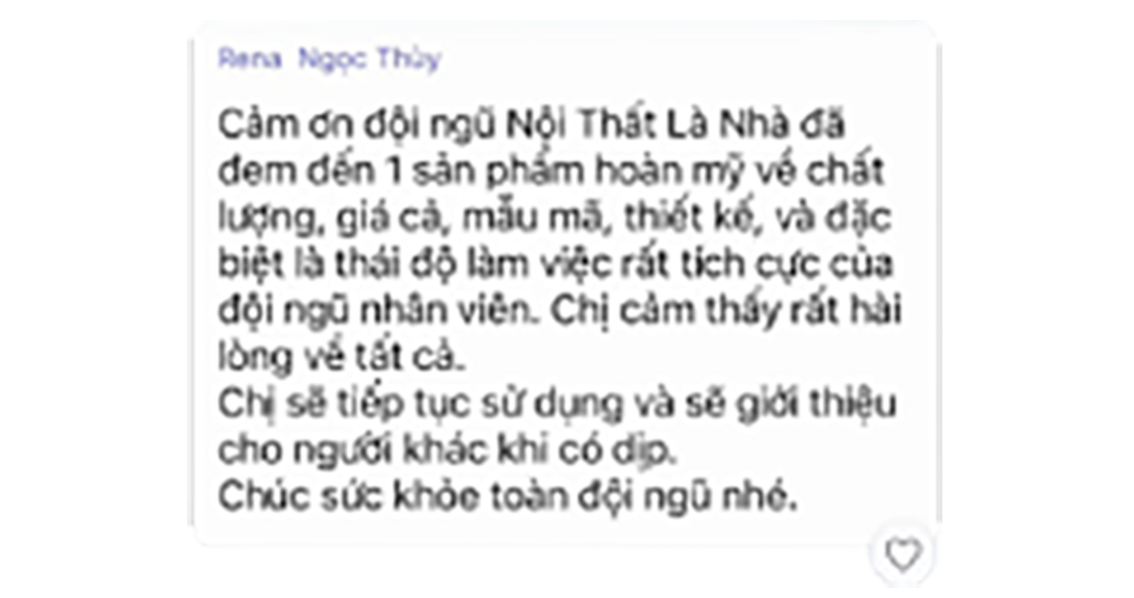 Facebook review feedback