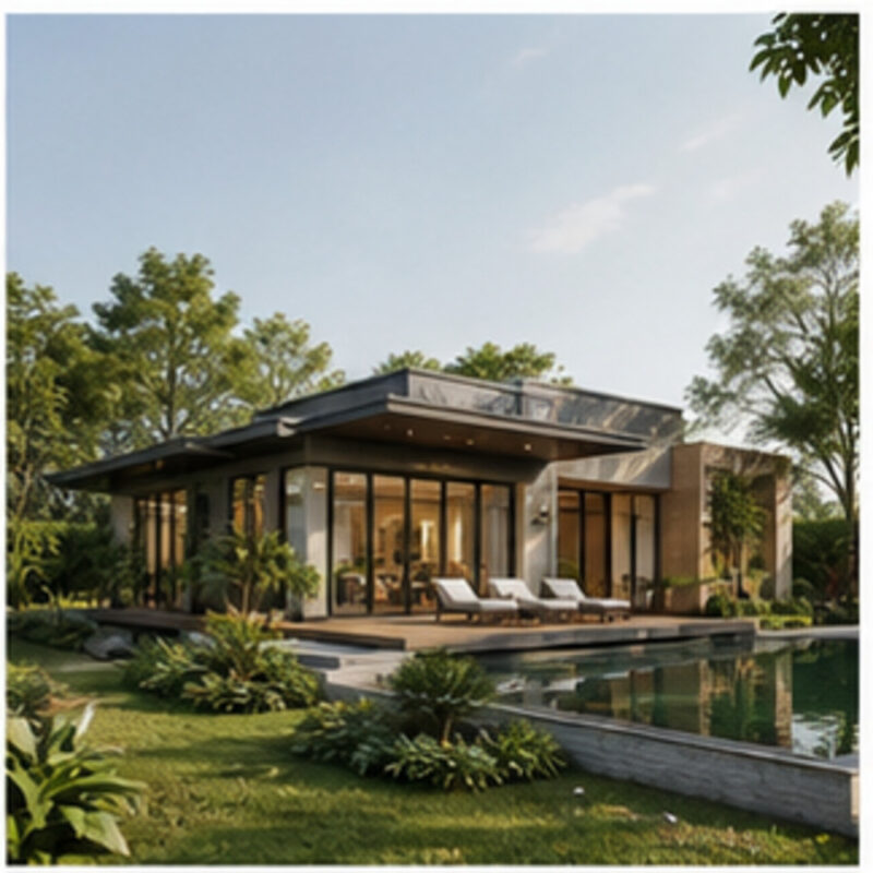 Biệt thự vườn 2 tầng 350m² – Hiện đại