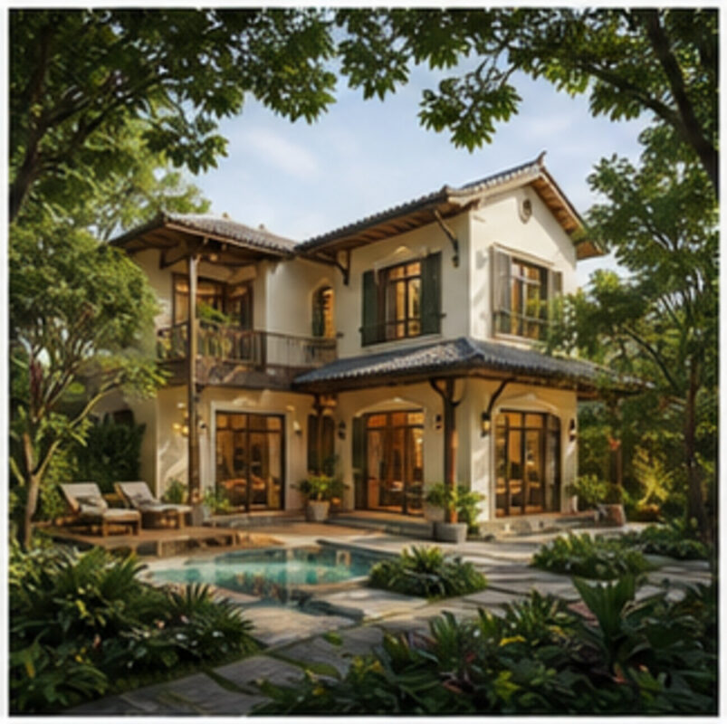 Biệt thự 2 tầng 280m² – Indochine