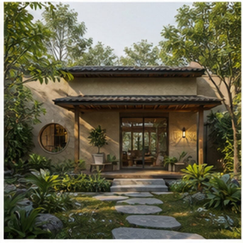Nhà cấp 4 sân vườn 150m² – Wabi Sabi