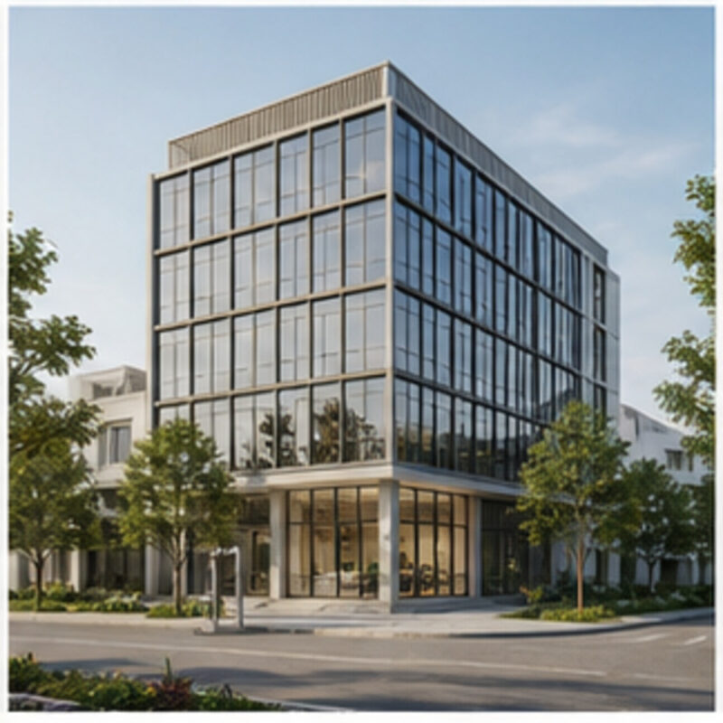 Văn phòng 5 tầng 500m² – Hiện đại